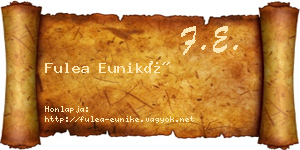 Fulea Euniké névjegykártya